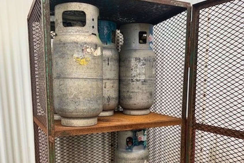 Seven large propane tanks, like those pictured, were recently stolen from Superior Automotive in Stephenville.