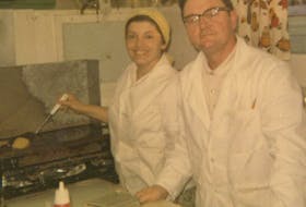 Anne Musial and her husband Greg in the original Bayside Canteen in the 1960s. The 60-year-old business is currently owned by their daughter-in-law Elizabeth Musial and her sons Bradley and Marc Musial. CONTRIBUTED