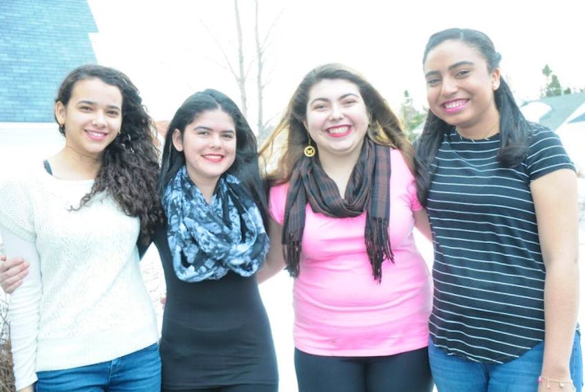 After spending five months in Gander, four international studies students from Brazil said they’d be returning home with memories that will last a lifetime. Pictured, from the left are: Vanessa Quliroz, Sandy Cordeire, Luzia Santos and Lorena Ferreira.