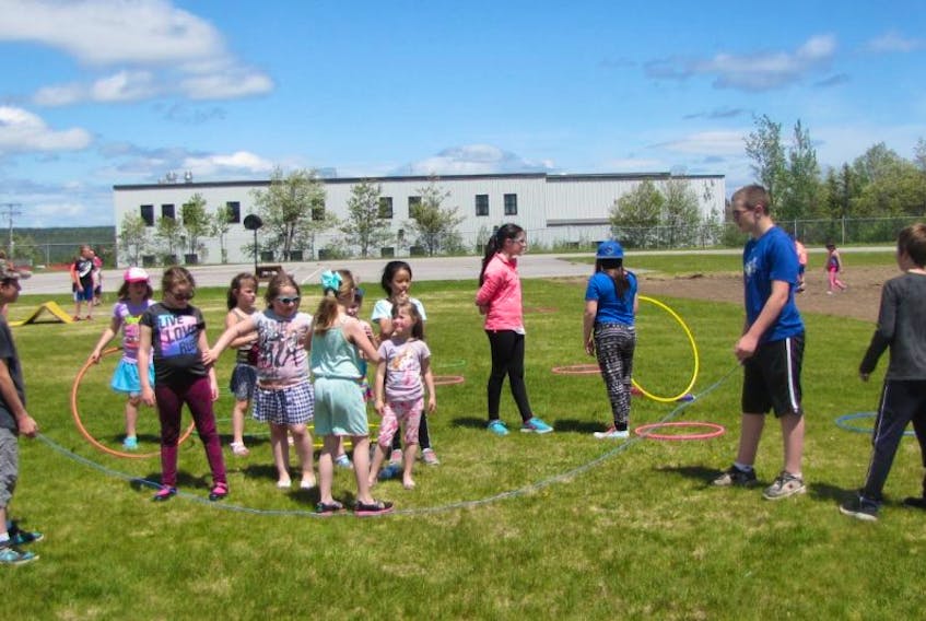 Students at Gambo’s Smallwood Academy were pleased to spend a day outside as they jumped rope and raised $1,720 for heart research.