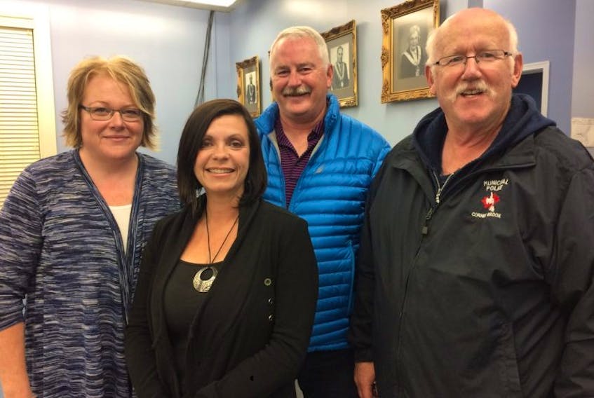 Four of Gander’s newest councillors, from left, are Tara Pollett, Gina Brown, Pat Woodford and Oswald Fudge.