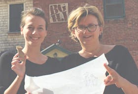 <p>BGHJ architects Shallyn Murray, left, and Silva Stojak will bring a buzz to the Farm Centre in Charlottetown in June. The architects are creating “bee houses” to house beehives at the Farm Centre as a way of educating Islanders on the importance of bees.</p>
<p>&nbsp;</p>
<p>&nbsp;</p>