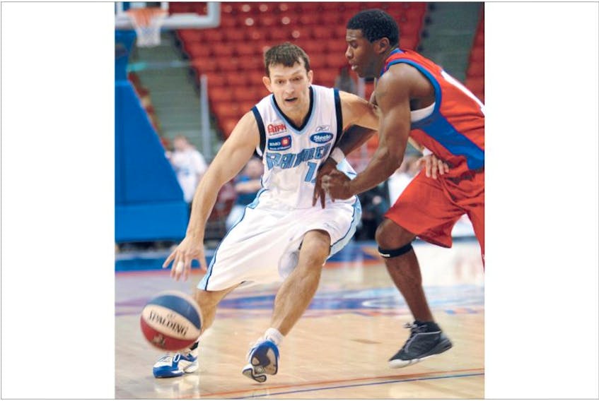 A decade ago, Peter Benoite (left) was one of the first players signed by the Halifax Rainmen professional basketball team. The Rainmen eventually became a founding member of NBL Canada, while Benoite has been head coach of the Memorial men's basketball team since 2008.