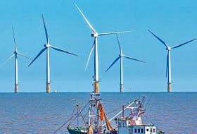 ['SUBMITTED PHOTO<br />This photo shows an offshore wind farm, similar to the one Beothuk Energy proposes to build in St. George’s Bay.']