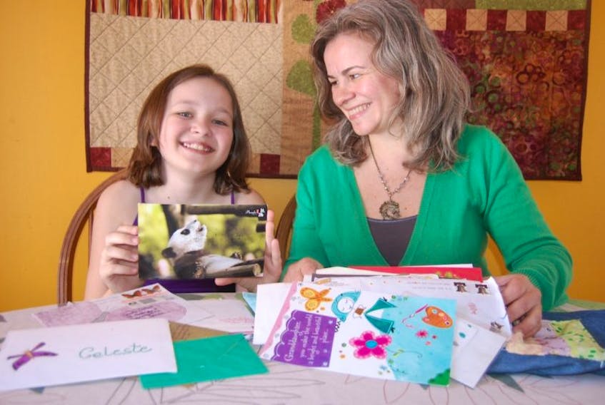 The art of letter writing is not lost in the Dekerf family. Nine-year-old Celeste has a bag filled with correspondence from her pen pal in California, and her mom, Alexandra, has completed personal 52 weeks of mail challenges, which she has documented on her popular Life on a Canadian Island blog.