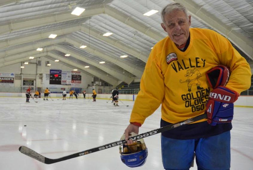 <p>Greenwood’s own Mr. Hockey - Bobby Holmes. The 79-year-old Boston Bruins fan plays once a week with the 50+ team he founded, the Greenwood Golden Oldies. – Jennifer Hoegg, www.kingscountynews.ca</p>