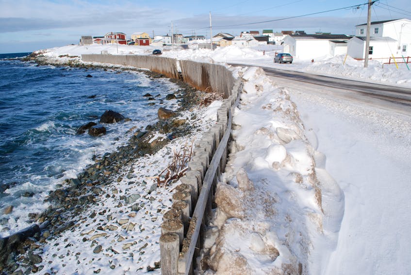 Damage to the sea fences at Red Point in Bonavista. JONATHAN PARSONS PHOTO