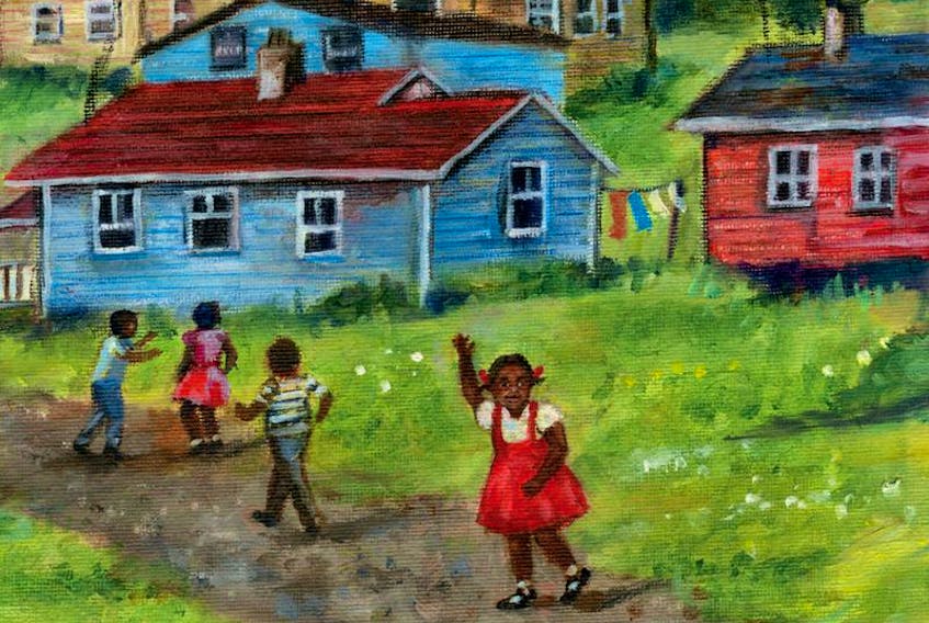 Cover of the children's picture book Africville, by Halifax author Shauntay Grant, illustrated by Eva Campbell.