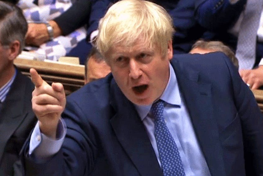  Britain’s Prime Minister Boris Johnson in the House of Commons in London on Sept. 4, 2019. 