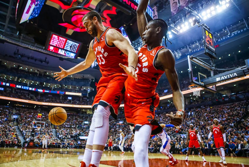 Chris Boucher is sticking around with the Raptors, but Marc Gasol is not. 