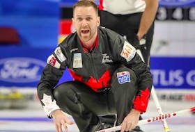 Brad Gushue won’t be representing Canada for a third time at the world men’s curling championship, at least not this year.