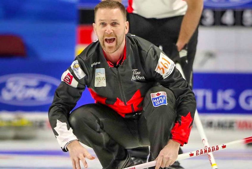 Brad Gushue won’t be representing Canada for a third time at the world men’s curling championship, at least not this year.