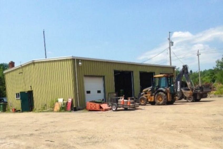 Police are investigating a recent break-in at this public works building in Hantsport.