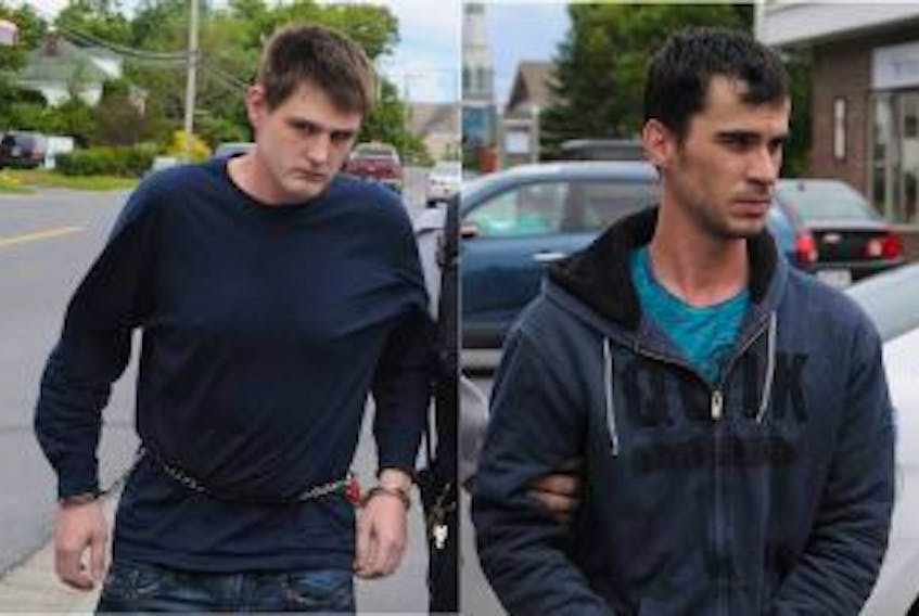 ['<p>Brian Robert King, left, and Steven Ryan Mercer appeared at Harbour Grace Provincial Court Monday afternoon.</p>']