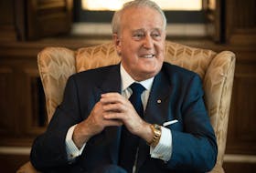  Former prime minister Brian Mulroney at Mulroney Hall.