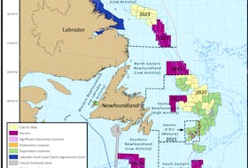Projected calls for bids closing dates in the Newfoundland and Labrador offshore areas. C-NLOPB image.
