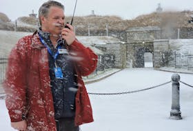 Halifax Amateur Radio Club member John Bignall took to the top of Citadel Hill during Saturday's snowfall for the annual Get on the Air winter event. The contest invited licensed radio users to make as many contacts as possible between noon and 4 p.m.