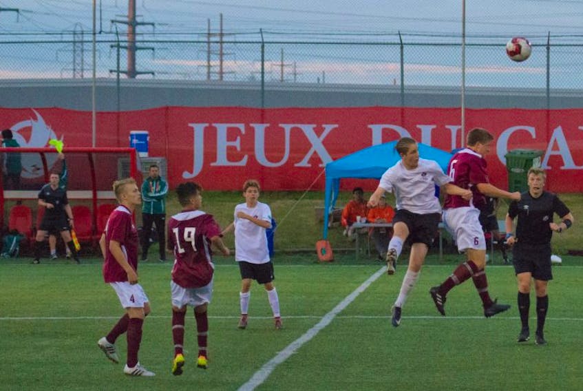 Newfoundland and Labrador and New Brunswick tangled twice during the Canada Games men's soccer competition this week in Edmonton, with N.B. winning twice, including a 2-0 victory in a game to decide fifth place Saturday.