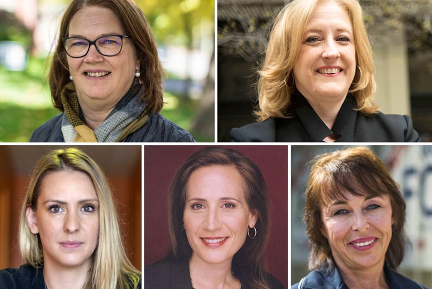 Clockwise: Jane Philpott, Lisa Raitt, Renata Ford, Sandra Pupatello and Ruth Ellen Brosseau all lost their seats in Election 2019.