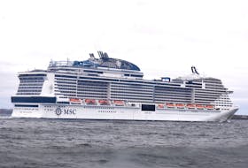The MSC Meraviglia is shown entering Sydney harbour last October, the largest cruise ship to ever visit Cape Breton. DAVID JALA/CAPE BRETON POST
