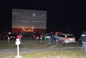 The audience watched the boxing bouts from the 30-foot screen and could hear the fight from the speakers and it was also transmitted on a radio station so cars could tune in.
OSCAR BAKER III/ CAPE BRETON POST