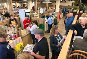 A crowd can be seen inside the Cape Breton Farmers' Market in Sydney in this file photo. Due to COVID-19 measures, the market is closed and offering online shopping only thanks to a partnership with the Pan Cape Breton Food Hub. CAPE BRETON POST 