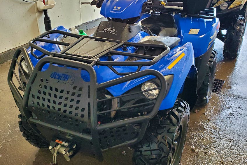 Police are looking for this 2020 Kawasaki Brute Force ATV that went missing from 185 Lamond St., Sydney Mines, between Sept. 18 and Sept. 23. CONTRIBUTED