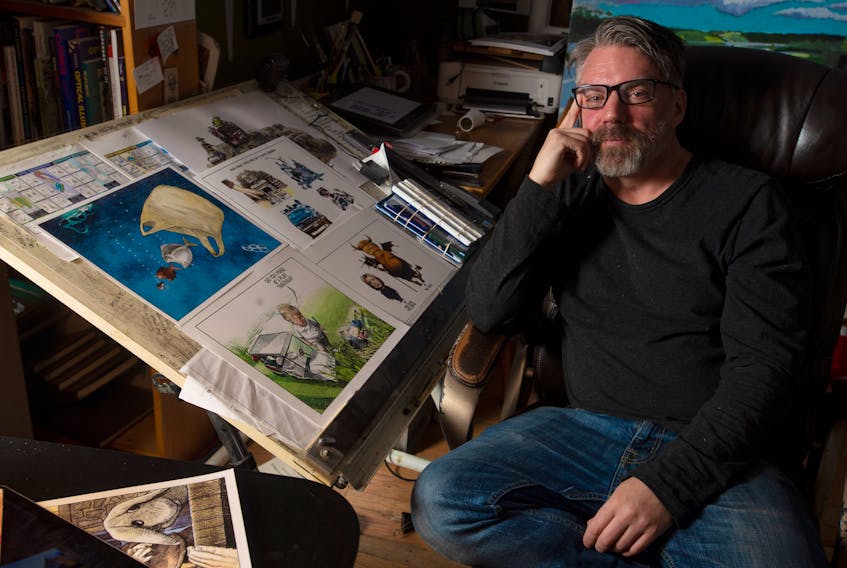 Cartoonist Michael de Adder is to receive an honorary degree from Mount Allison University. Ryan Taplin - The Chronicle Herald