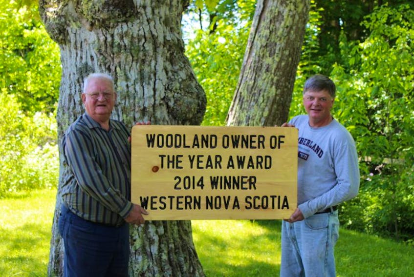 Hiram and Ernest Carver are the 2014 woodland owners of the year for Nova Scotia.&nbsp;