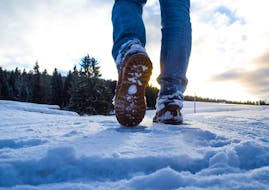 Walking in the snow can be one of the activities to help deal with the winter months. CONTRIBUTED