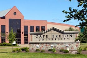 This file photo shows the sign near the entrance of Cape Breton University. CBU is getting additional money from the province after it emerged publicly that Acadia University has been receiving extra funding.