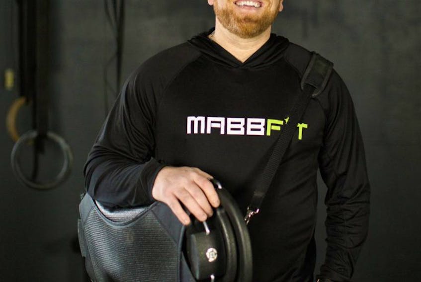 Craig Taylor poses with the MABBfit in this promotional photo. The Sydney resident has launched a campaign on Kickstarter to make his fitness product a reality.