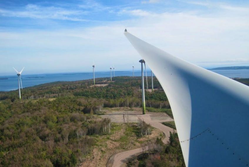 When a turbine at Renewable Energy Services Ltd.’s Point Tupper wind farm, pictured here, collapsed last August, it was called the first incident of its type reported in Canada. An official with the turbine manufacturer said Friday they have ruled out equipment design or technical issues as being causes of the collapse.