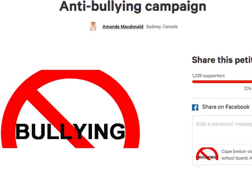 A petition on Change.org is circulating with hopes enough names on it will get the school board to enforce or change policies on bullying.