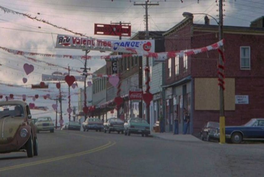 This photo shows Main Street in Sydney Mines dressed up as Valentine Bluff for the 1981 movie “My Bloody Valentine.”
