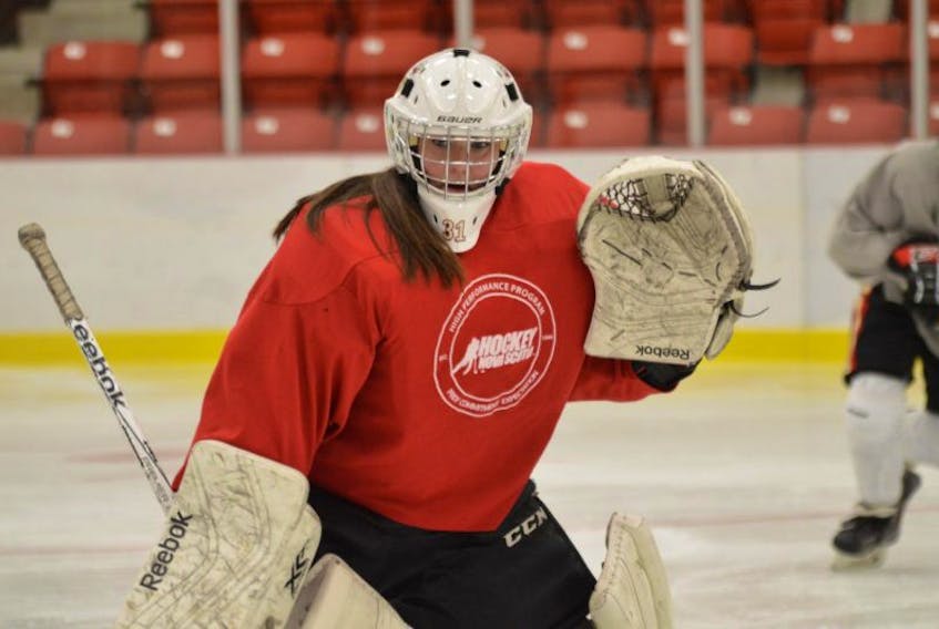 Julia Carroll posted the shutout for the MacIntyre Chevy Panthers in Saturday's 6-0 win.
