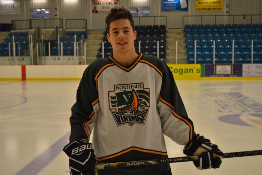 Northside captain Jacob Keagan said he’s looking forward to getting back to competitive hockey in the new midget ‘X’ league. The league was created by Hockey Nova Scotia to give displaced high school players a place to play.