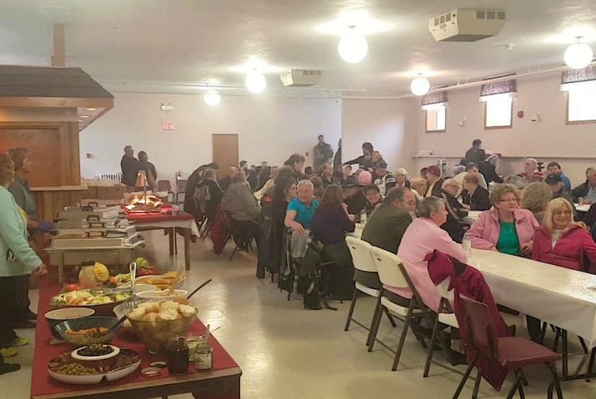 There was a full house at the House of Healing Church of Cape Breton in Dominion for Easter dinner on Sunday.