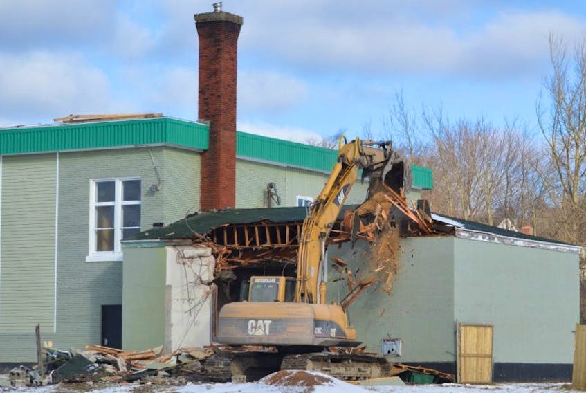 South End Community Centre demolition.