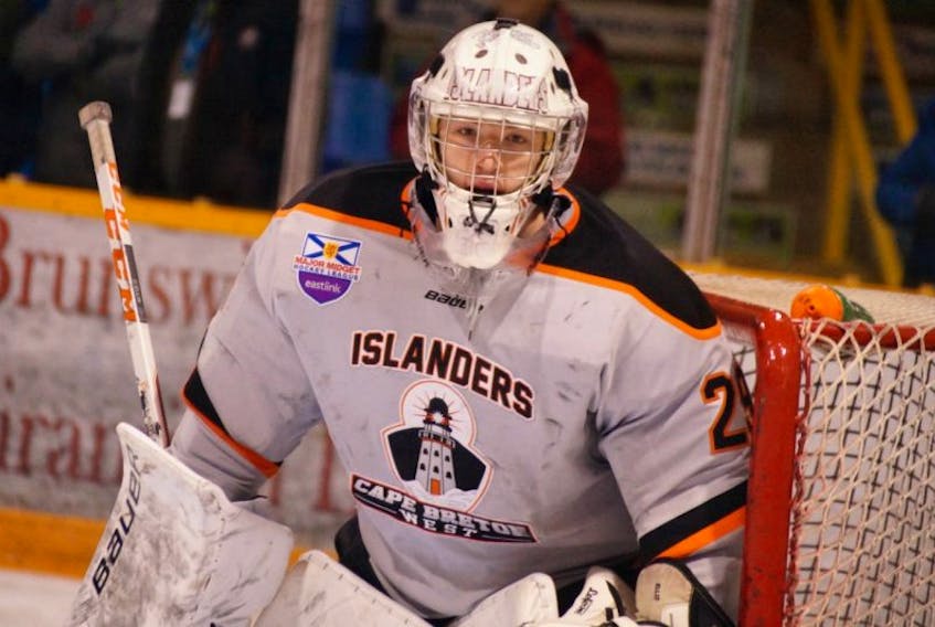 Goaltender Colten Ellis and the Cape Breton West Islanders will compete at the 2017 Telus Cup national major midget hockey championship starting Monday in Prince George, B.C.