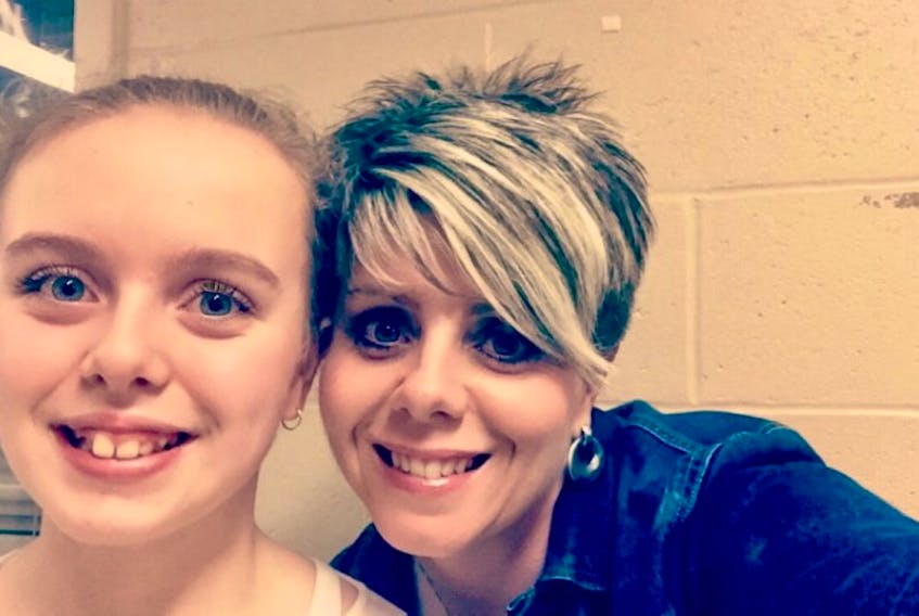 Adele Cox of Glace Bay with her daughter Leigh-Anne Cox, 12, on one of their constant occasions out having fun together. Since Leigh-Anne has been diagnosed with bone cancer, the community has been rallying around the family in an amazing way.