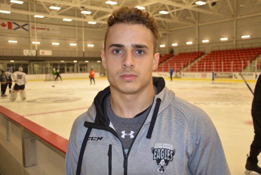 For Screaming Eagles overage forward Phélix Martineau, this will mark his final training camp with the club. Martineau, one of three players in their 20-year-old seasons on the roster, will enter his fourth season with Cape Breton.