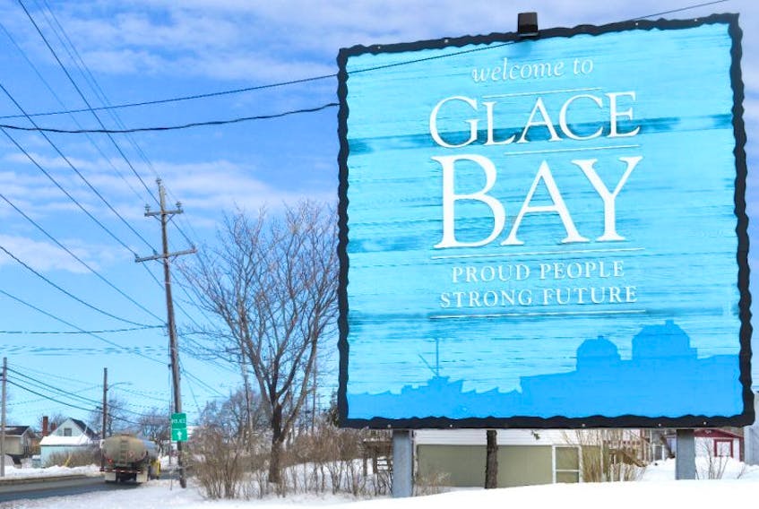 The welcome sign leading from Reserve Mines into Glace Bay.