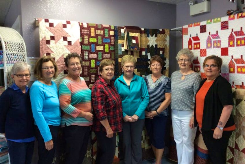Some members of the Artisans Collective were on hand recently for the opening day of the gift shop located in the Port Hastings Museum. They included Coleen MacKichan, from left, Peggy Burke, Valli Ross, Simonne MacNeil, Catherine MacColl, Jeannie MacDonald, Barb MacIntyre and Carole Cormier.