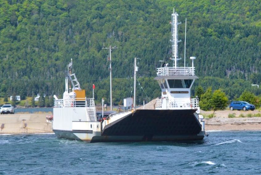 This photo of the Torquil MacLean, the cable ferry that crosses St. Ann’s Channel, was taken just days before the vessel experienced cable issues that spun it around 180 degrees. The cable, running from Englishtown across the channel to Jersey Cove, was replaced on Wednesday