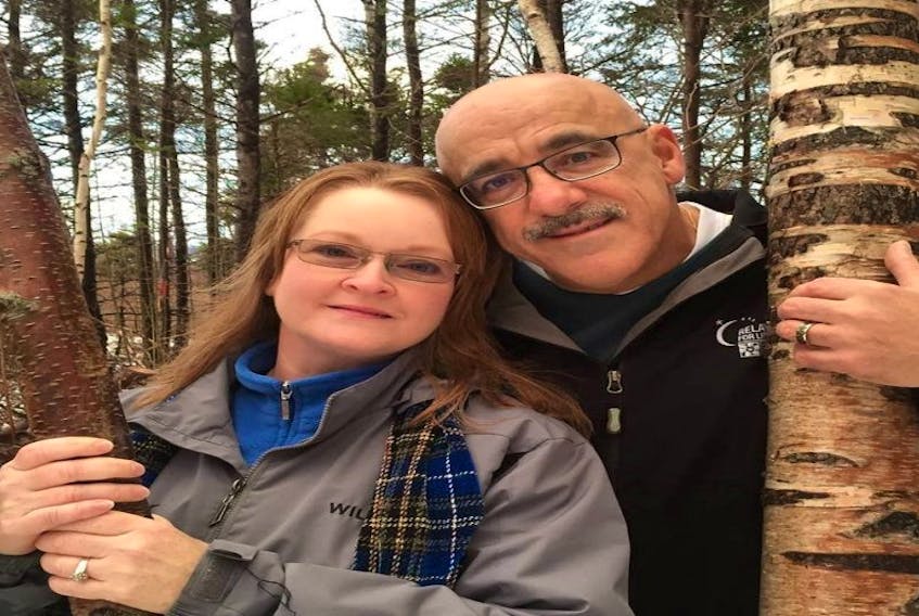Jackie Deveau, right, is seen here with his wife Lorna. Deveau died on March 11 after a hit-and-run incident on Highway 125 near Exit 8 in Sydney.