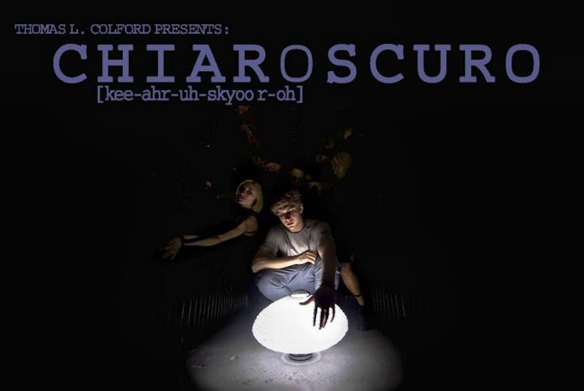 This is the poster from the upcoming dance event, Chiaroscuro, which will raise money for local dance facilities in the CBRM.