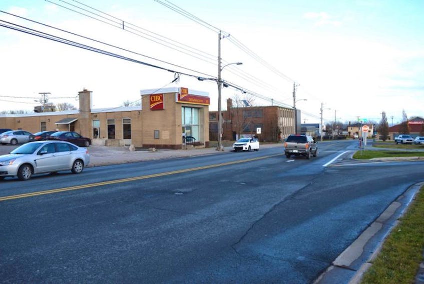 Although the Cape Breton Regional Police Service are still reviewing possible locations to build a new police station next year, the Glace Bay Business Association is hoping it will be at the intersection of Commercial and Main Streets, where there are empty lots on both sides of the CIBC and the old Post office (far right) is for sale.