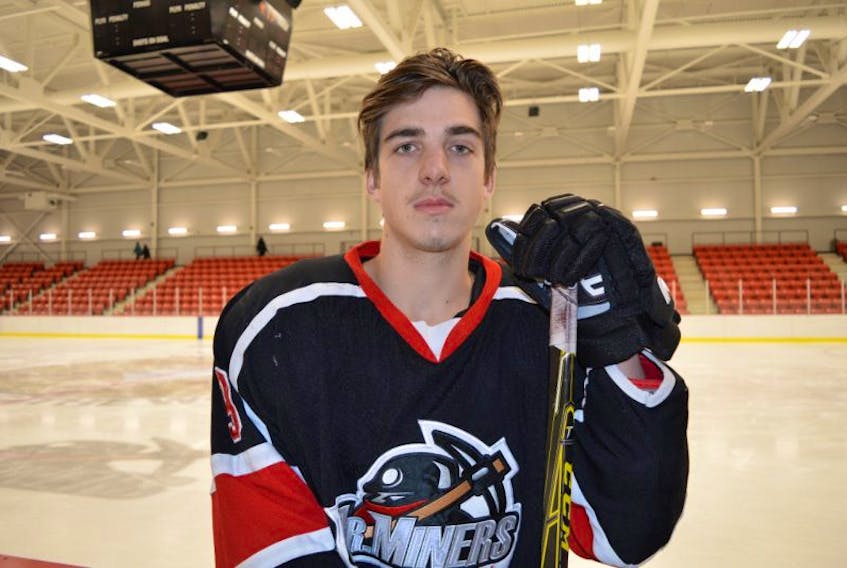 Top scorer Nolan Smith of Howie Centre leads the Kameron Junior Miners into a home-and-home series against the Strait Pirates this weekend. The teams play Friday in Port Hawkesbury and Saturday in Membertou. Puck drop for each game is at 7:30 p.m.
