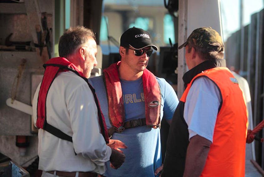 Cory Nickerson, Wedgeport, Nova Scotia lobster captain expects everyone that comes on his boat, the Beverly Ann, to wear a PFD.